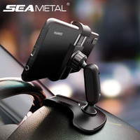 Réinitialisation de support de téléphone de voiture pour iPhone, Xiaomi, Huawei, Samsung, support de smartphone réglable, support de support d'invite de téléphone, rotation résistante à 360 1